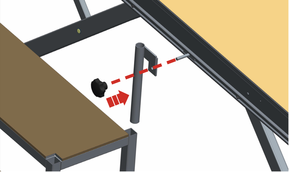 Installation de l'escalier étape 2